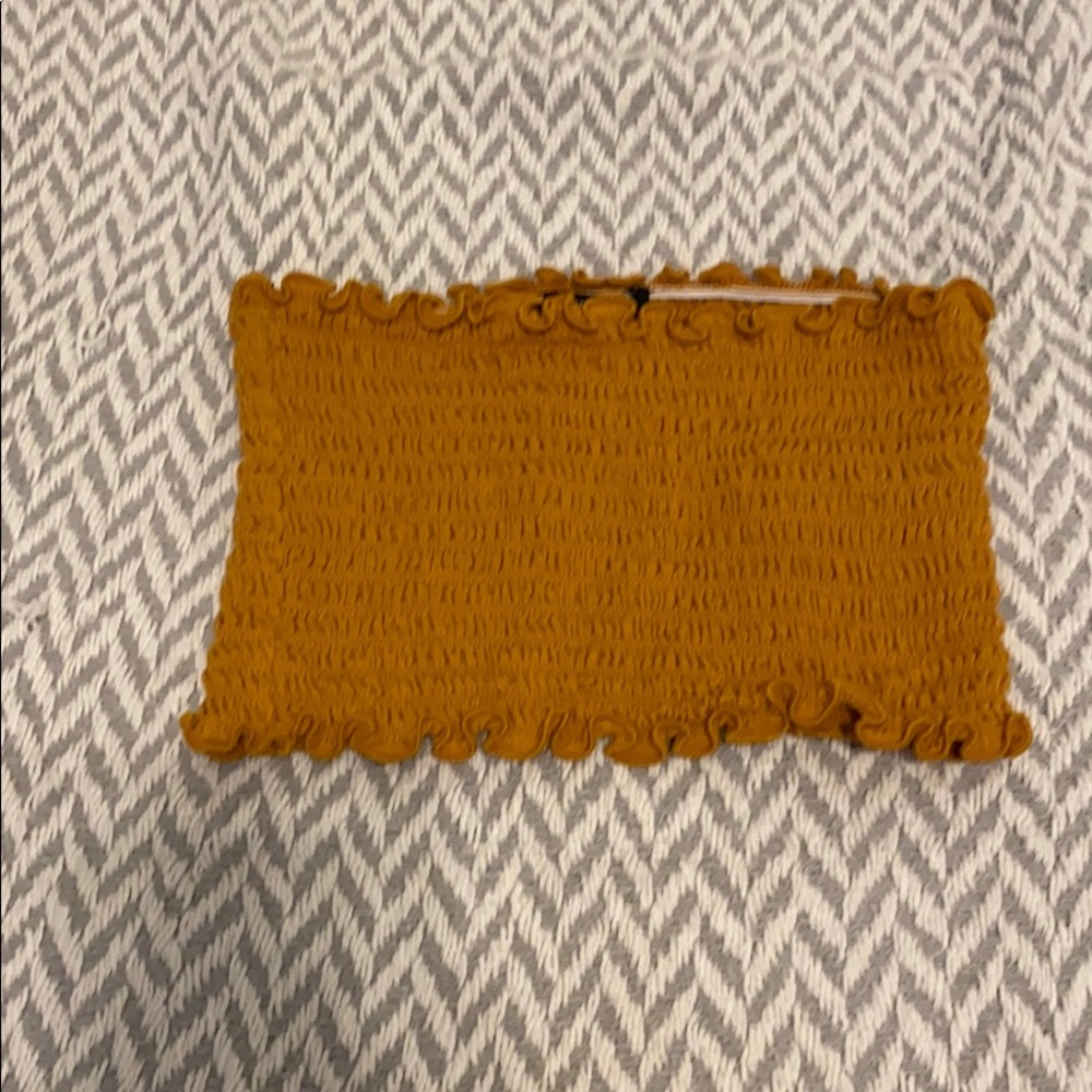 brassy orange tub top